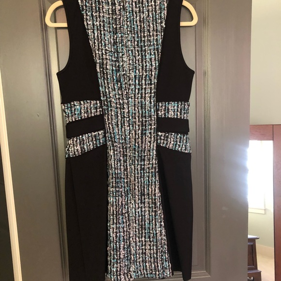 Juicy Couture Black Label mini dress tweed with ponti mix size 6 - Picture 6 of 10